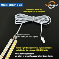 Kit de connecteurs pour bande LED OEM, câble d'extension Dupont, prise pour armoire, bande LED COB SMD, installation facile, certifié CE RoHS