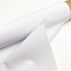 Personnalisable 100% Polyester Blanc Couleur Tissé Type Rideaux <span class=keywords><strong>Toile</strong></span> Tissu D'ameublement <span class=keywords><strong>Toile</strong></span> - Product Image 1