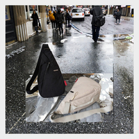 Nouveau Sac de Poitrine Messager Imperméable à Fermeture Éclair pour Femme 2025 - Design Coréen Tendance et Polyvalent pour Usage Commercial et Personnel