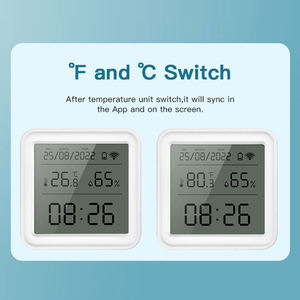 เซ็นเซอร์วัดอุณหภูมิและความชื้น ZTH08 Tuya ZigBee พร้อมจอ LCD รองรับแอป Smart Life และควบคุมด้วยเสียงผ่าน Google Alexa - Product Image 3