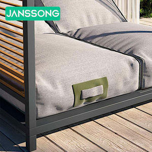 Lit de jour de luxe pour la plage et la piscine, en aluminium, avec auvent, pour hôtel - Product Image 5