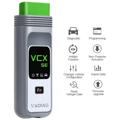 VXDIAG VCX SE con 500G HDD para ICOM A2 A3, herramienta de diagnóstico automotriz OBD2, todos los sistemas, escáner DoIP, codificación, programación J2534