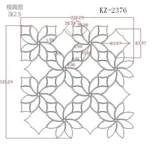Thiết kế mới hoa bằng tia nước đá cẩm thạch gạch mosaic giá mẫu gạch cho phòng tắm trong nhà sàn ngoài trời - Product Image 3