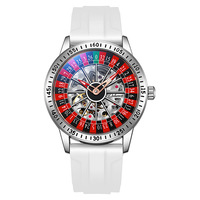 Reloj Mecánico Automático Dulunwe 6061 para Hombre, Diseño Hueco, Resistente al Agua, con Esfera Giratoria, Moderno y Elegante, en Oferta