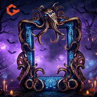 Nouveautés Accessoires d'Halloween Cadre Photo Gonflable pour Selfie Articles Promotionnels pour Fête Bar Festival Décoration
