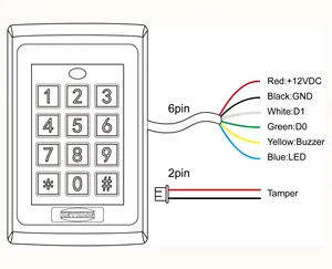 High Quality Stand-alone Access Control Keypad with RFID Card Reader