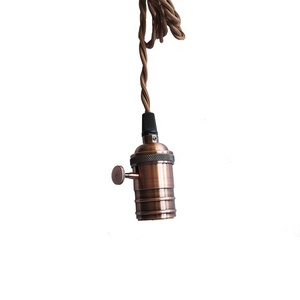 Các Loại Phụ Kiện Điện Giá Đỡ Đèn Trần Với Dây Dệt Và Trần Nhà Ổ Cắm Đèn Gốm Hoa Hồng - Product Image 5