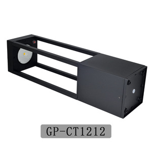 Lampe solaire de jardin Gepu Lighting, 600 mm, 800 mm, aluminium, carrée, LED, pour pelouse, cour, place publique - Product Image 2