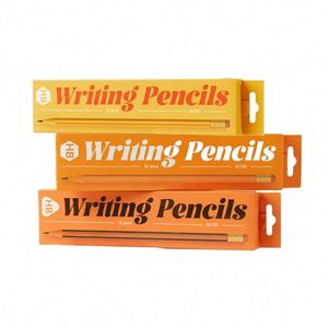 Wholesale Customizable Logo Hexagonal Plastic Pencil 7 Inch Lead Back School Promotion Gift Set HB Hardness <b>Eraser</b> - Product Image 3