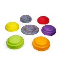 Piedras de Equilibrio Arcoíris con Logotipo Personalizado OEM, Juguete Sensorial Resistente para Entrenamiento, para Uso en Jardín de Niños, Preescolar y Educación Temprana