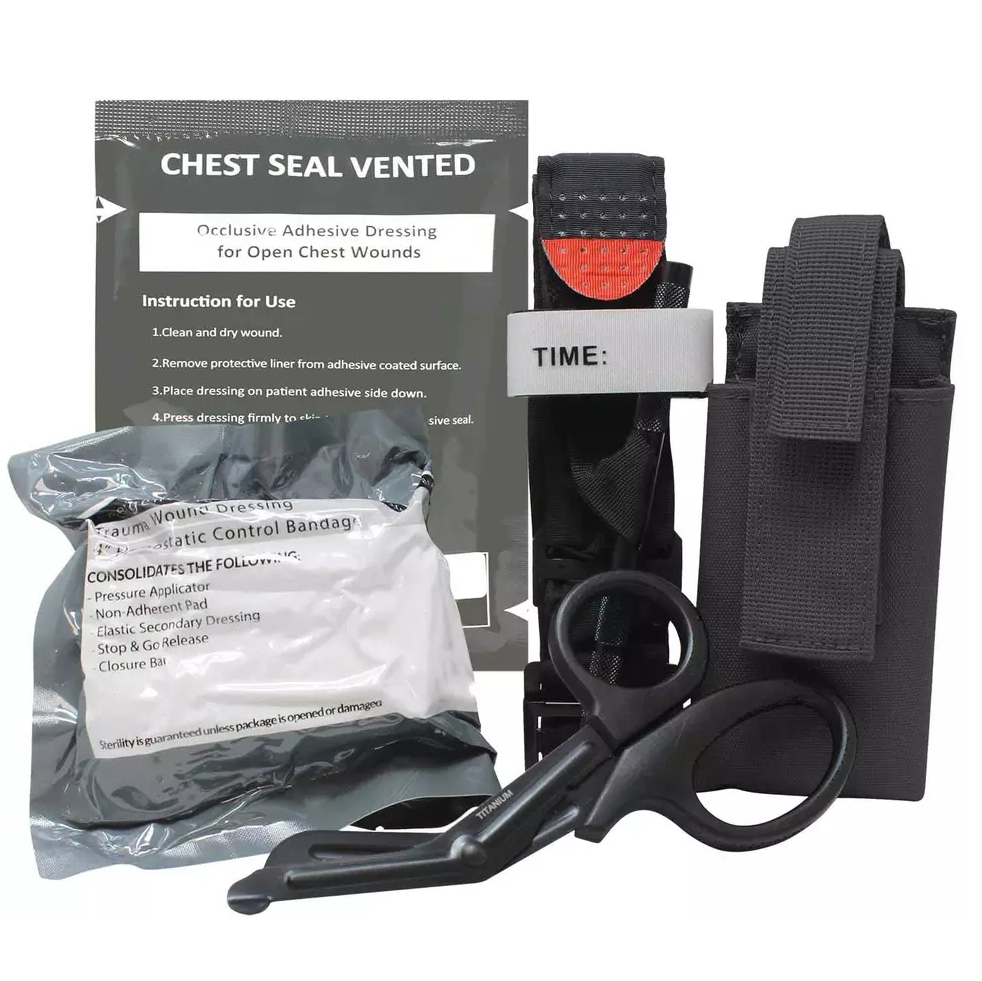 Профессиональные комплекты CE CAT, маленький Комбинированный футляр для ножей с вентиляционным уплотнением груди, мягкий жгут с черным держателем для ножа, медицинские принадлежности