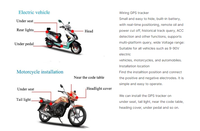 Traceur GPS de voiture 4G avec carte SIM pour voitures motos suivi en direct positionnement de la lecture via GSM LBS stockage de données carte SD