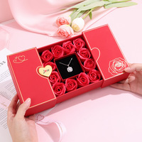 Collier Cœur d'Amour Éternel avec Rose Véritable Préservée – Cadeau Fête des Mères pour Maman, Anniversaire pour Femme