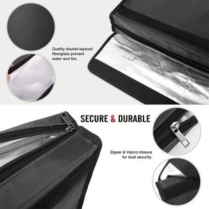 CUSTOM New Arrival Water-Resistant and Fireproof Filing Product Fiberglass Document Bag Secure for Documents - Product Image 4