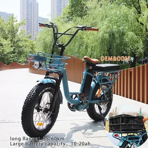 איכות גבוהה 350W Ebike 48V מטען E אופני 20 אינץ סגסוגת אלומיניום מסגרת אופניים חשמליים עם Carrier