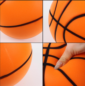 Balón de Juguete Deportivo para Niños, Interior, Bajo Ruido, Rebote Divertido, Juego de Dribleo, Logotipo Personalizado, Espuma Suave, Suministro Silencioso, Baloncesto de Espuma de PU Tamaño 7 - Product Image 4
