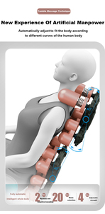 Body SPA <span class=keywords><strong>Mini</strong></span> sofá pantorrilla amasado masaje silla coreano gravedad cero Shiatsu calefacción eléctrica lujo cuerpo completo 3D OEM masajeador - Product Image 3