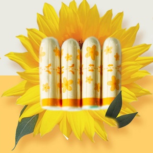 Cheap Organic Cotton Tampons with Plastic <b>Applicator</b> Private <b>Label</b> Female Hygiene Super High Absorbency Biodegradable OEM/ODM - Product Image 2