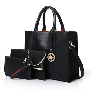 4-टुकड़ा सेट पु चमड़े, मगरमच्छ ढोना बैग डिजाइनर हैंडबैग महिलाओं के फैशन महिलाओं के पर्स कंधे बैग Crossbody बैग के लिए/