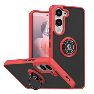 Étui de téléphone magnétique translucide pour voiture, protection anti-chute pour Vivo V60 V50 V40 V30 Lite/Y91C/Y95/Y55, support métallique - Product Image 1