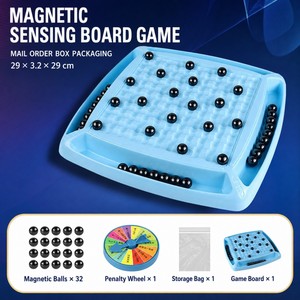 Jeu d'échecs magnétique à emporter partout, sans désordre, pour les enfants à partir <span class=keywords><strong>de</strong></span> 3 ans, jeu <span class=keywords><strong>de</strong></span> société pour les voyages en camping, <span class=keywords><strong>jeux</strong></span> <span class=keywords><strong>de</strong></span> société pour enfants - Product Image 6