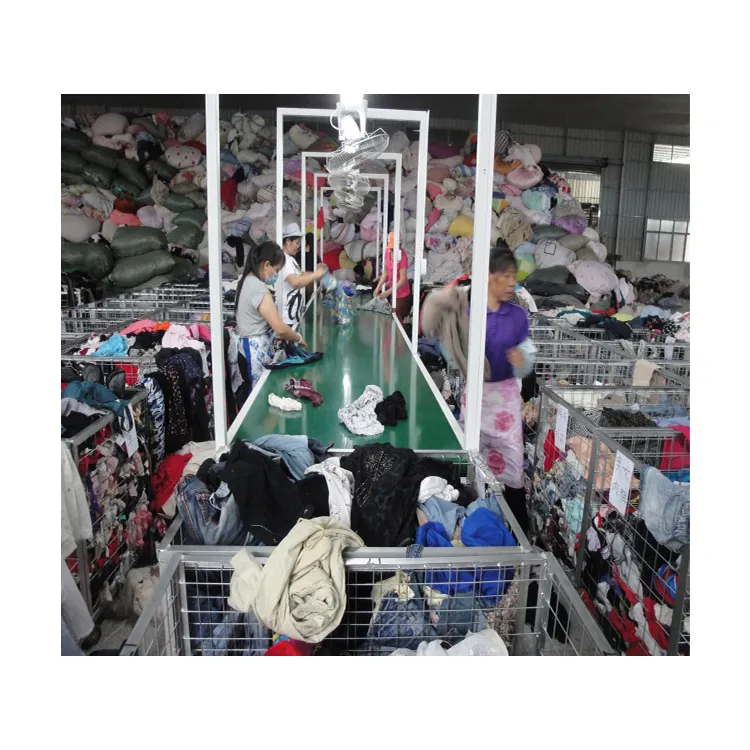 Çin'de satmak toplu kaliteli bayanlar kot pantolon kanada tarzı satılık kullanılan giysiler