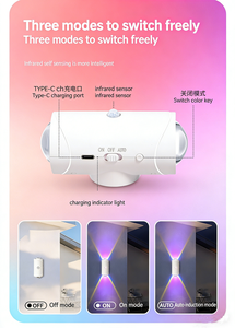 RBG double-headed hotel bedside wall lamp background wall design 110v 5v night <b>light</b> bedroom sleep night <b>light</b> - Product Image 2