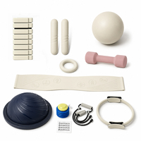Ensemble de Pilates pour exercices de yoga, antidérapant, réglable, comprend une balle de Pilates et un anneau de Pilates, couleurs personnalisées