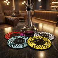 Tapis en silicone antidérapant pour chicha, base pour table à fumer