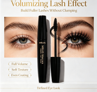 MRUIS Mascara allongeant et volumisant les cils, imperméable, résistant aux taches, formule douce, maquillage pour les yeux, pour les femmes, pour les fêtes quotidiennes, cosmétiques