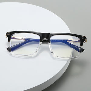 Biểu Tượng Tùy Chỉnh Của Nam Giới Vuông Sang Trọng Kính Mắt Khung Dày Khung Màu Xanh Ngăn Chặn Ánh Sáng Cổ Điển Kính Cho Nam Giới Kính Quang Học - Product Image 4