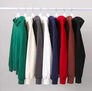 Sweats à capuche personnalisés pour hommes, tissu 500 g/m², coton, sweat à capuche décontracté surdimensionné avec logo en relief 3D et impression numérique pour unisexe - Product Image 1