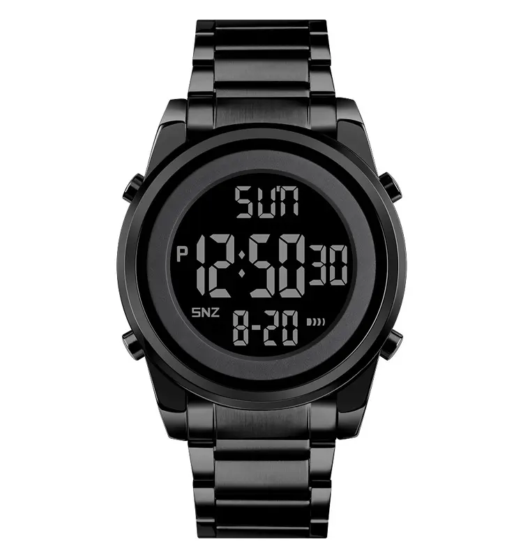 2020 new Skmei 1611 sport chronograph watch digital stainless steel water resistant wristwatch