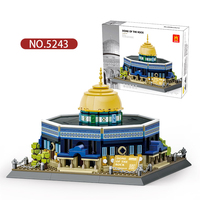 Ensemble de briques de construction 5243 Vue de la rue Jérusalem Dôme du Rocher Architecture Sites mondiaux MOC Brique en plastique Bloc de construction MOC