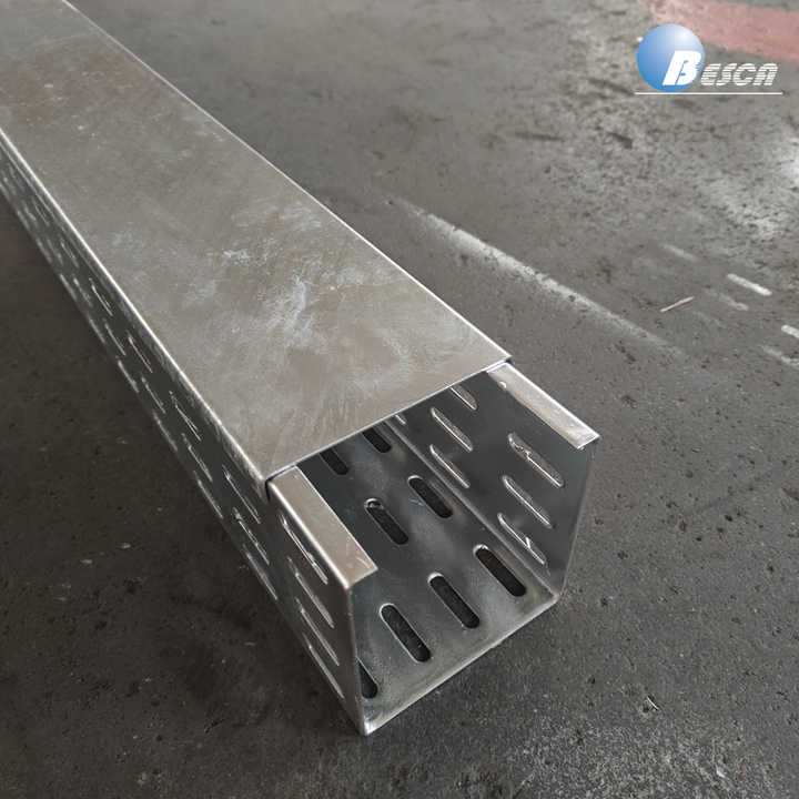 100mm Width Perforated Cable Tray GI Steel - Besca Bussiness
