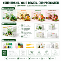 Kit de Arcilla Seca al Aire para Niños, Personalizable al por Mayor, Mini Panda DIY, No Tóxico, 12 Colores, Juguete de Modelado para Niños, OEM