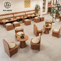Meubles de restaurant en cuir et bois carrés, bancs, banquettes, tables et chaises, personnalisés pour les restaurants, les pizzerias, les cafés et les salons de thé en Chine