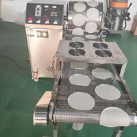 Machine commerciale de haute qualité Verser Tacos Gaz Crepe Machine Ligne de production Roti Making Machine Faire Pancake Yufka Injera Maker