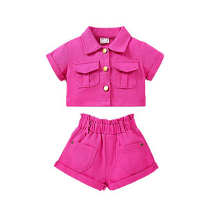 Offre Spéciale bébé vêtements deux pièces fille ensembles impression personnalisée tissu confortable grande taille vêtements pour enfants - Product Image 3