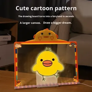 Tableau à <span class=keywords><strong>dessin</strong></span> lumineux en plastique pour enfants, cadeau pour enfants, tableau d'écriture DIY avec stylo, jouet de <span class=keywords><strong>dessin</strong></span> effaçable - Product Image 3
