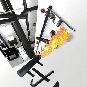 Lanciafiamme Elettrico in Metallo per Feste, Macchina Sparafiamme Portatile per Effetti Pirotecnici - Product Image 3