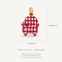 Ciondoli YML&Vintage a forma di mini mobili: Vasca da bagno, Divano, Toeletta, Caminetto, Sveglia fai da te, Bracciale con ciondoli, Accessori per collane