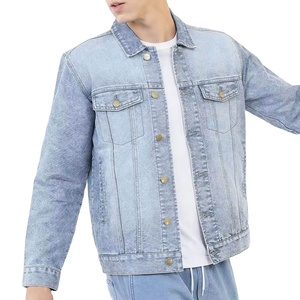แจ็กเก็ตผ้าเดนิมสำหรับผู้ชายระบายอากาศได้ดีขนาดพิเศษแจ็กเก็ตยีนส์สำหรับผู้ชายผลิตในปากีสถานออกแบบโลโก้ได้ตามต้องการ - Product Image 3