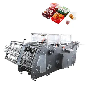 DAKIOU HBJ-D800/1200 Jetable Hamburger Collage Verre de Boîte Carton Montage Machine à Emballer