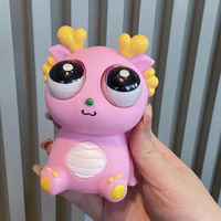 Jouet à presser en forme de petit dragon, jouet créatif à yeux qui sortent, en caoutchouc TPR, jouet anti-stress et anti-anxiété pour enfants et adultes