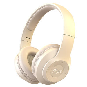 Auriculares Inalámbricos BT para Juegos, con Sintonizador FM, Batería Recargable Integrada, Pantalla de Tiempo, 36 Horas de Duración de la Batería - Product Image 1