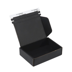 Caja de avión con cremallera de color de gama alta Embalaje de papel listo para íntimos E-Commerce <span class=keywords><strong>Express</strong></span> Sello sin pegamento espesado Tear-Off - Product Image 1