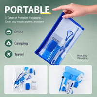 Kit de Nettoyage Orthodontique en Gros 8-en-1 : Ensemble d'Hygiène pour Appareils Dentaires avec Cire Protectrice et Grattoir Lingual pour le Nettoyage des Dents