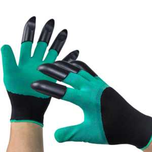 Прочные перчатки для садоводства из полиэстера, Нескользящие, с четырьмя пальцами - Product Image 4