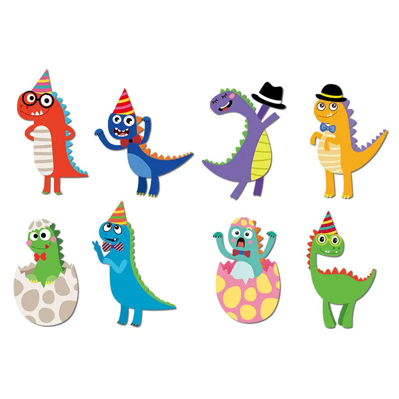 Pvc Cartoon Kids produttore professionale fornitore libro adesivo dinosauro riutilizzabile